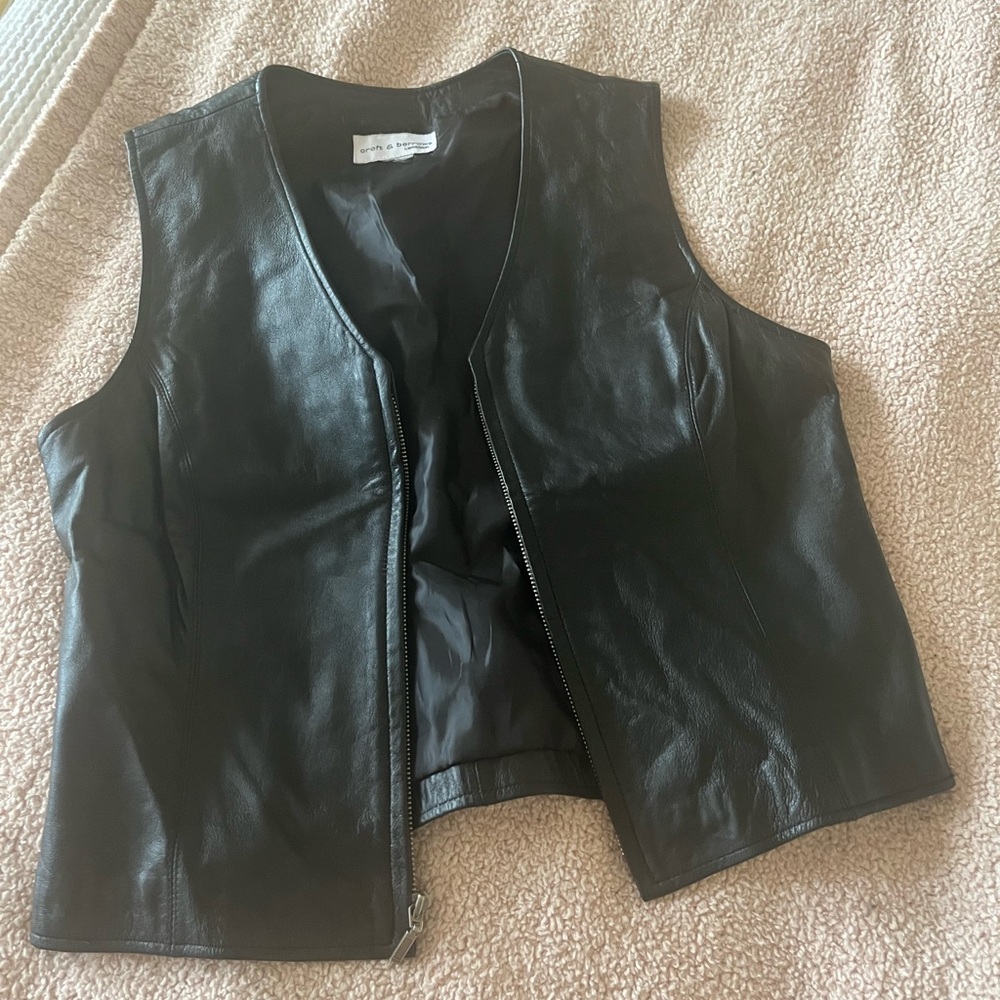 Vintage Leather Croft and Barrow Vest